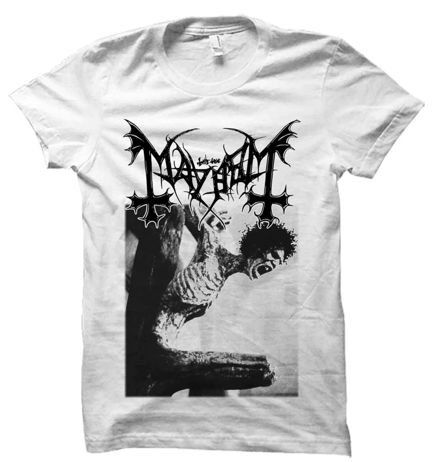 

MAYHEM T SHIRT 1BURZUM EMPEROR WATAIN DARKTHRONE IMMORTAL BATHORY VENOM GORGOROTH Fashion Men T-Shirts Round Neck TOP TEE