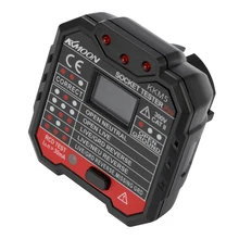 KKmoon ЕС вилка безопасная розетка измерительный прибор с цифровым дисплеем розетка детектор напряжения тестер