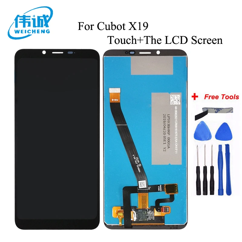 

5.93 inch CUBOT X19 LCD Display+Touch Screen Digitizer Assembly 100% Original LCD+Touch Digitizer For CUBOT X19S Sensor LCD TP