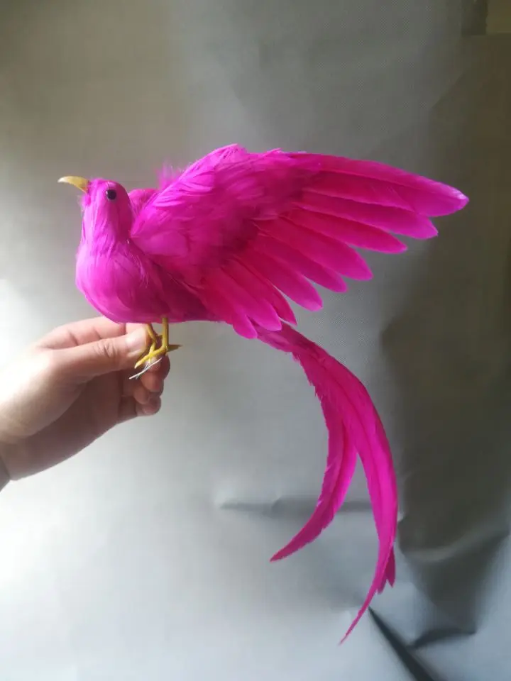 Juguete de la vida real, plumas de color rosa c