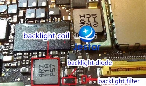 backlight ic diode V3+ 2pcs backlight coil 4R7 +2pcs backlight filter L2200 for ipad 2 3 4 mini