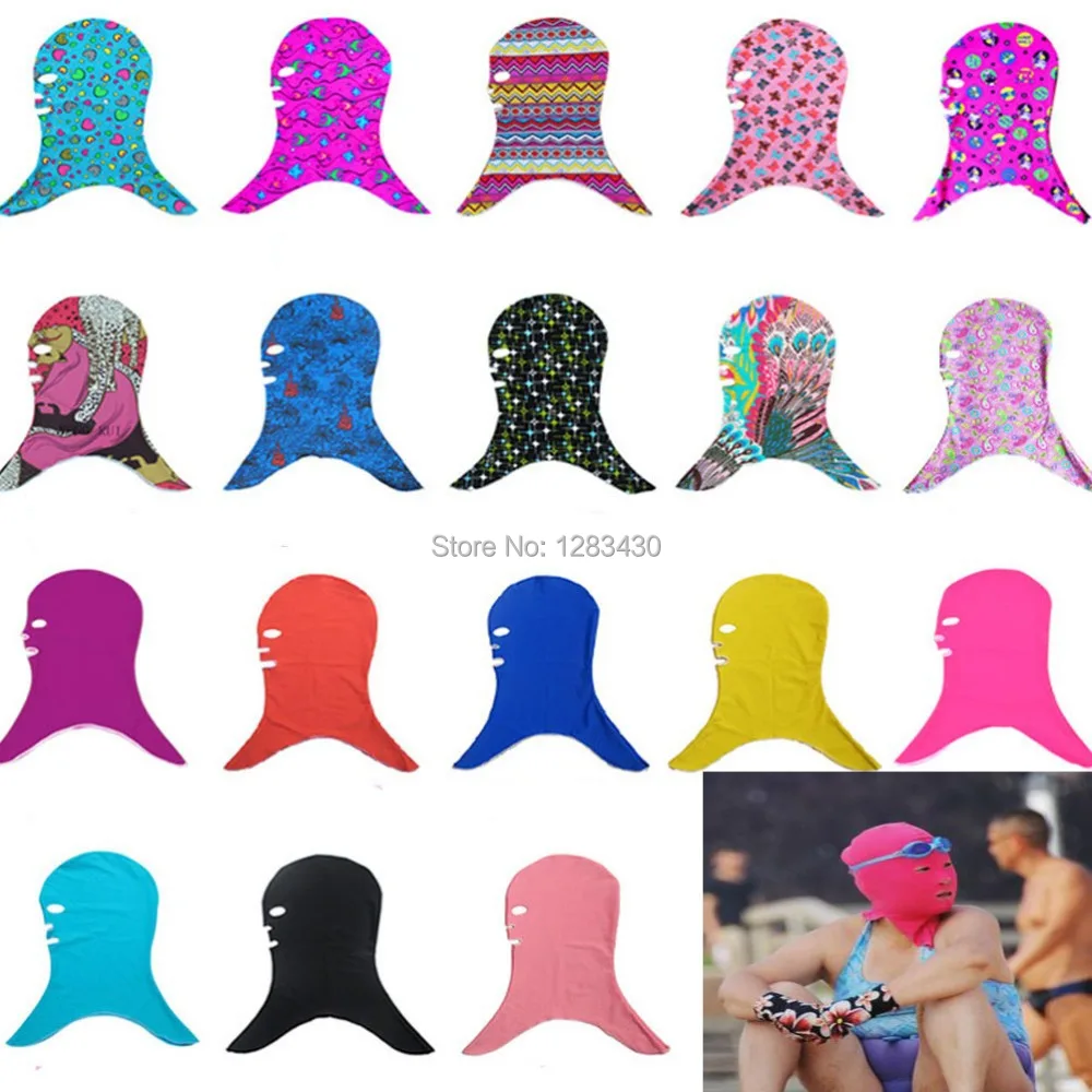 5pc/lot Facekini Face Kini Pool Mask UV Sun Protection Face Mask Swim