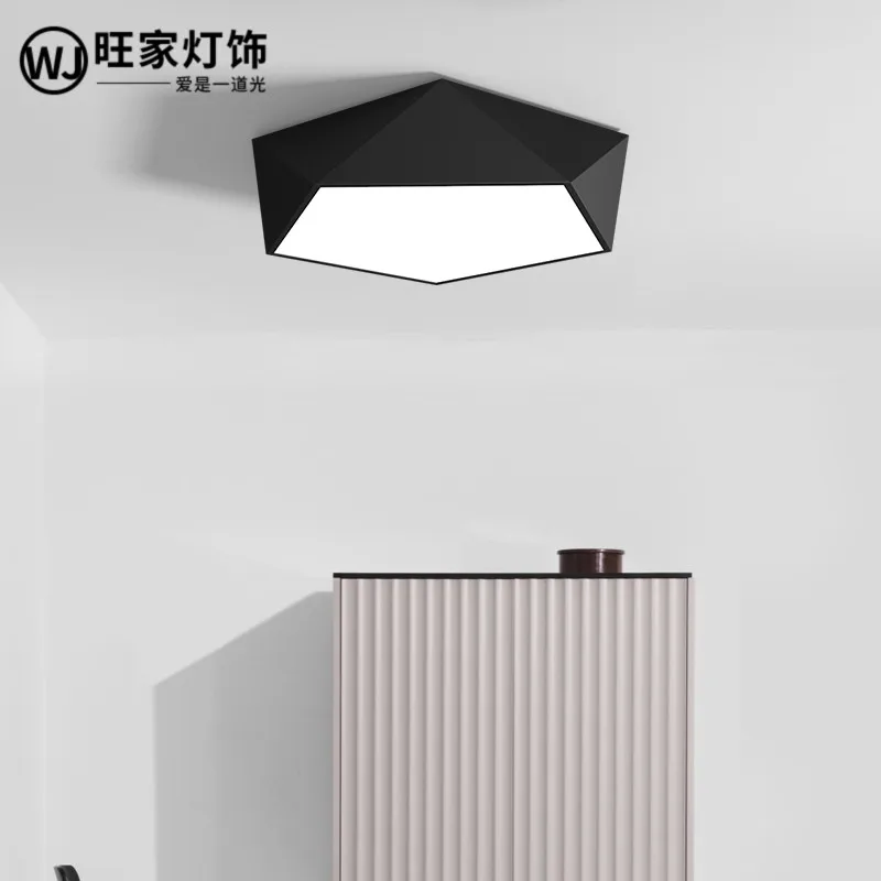 

Personality geometry LED ceiling lighting, study room, dining room, living room lamp, modern minimalist Nordic bedroom