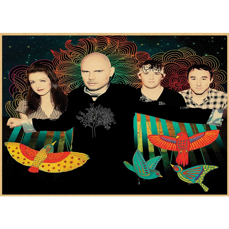 The Smashing Pumpkins альтернативный Поп/Рок Декор для дома крафт бумага кислота камень