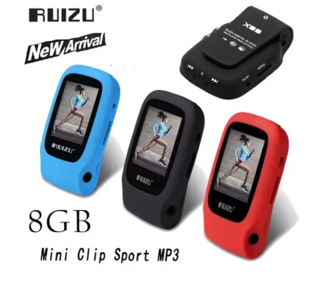 Оригинальный Ruizu X09 Hi Fi спорт аудио мини MP3 плеер с радио цифровой Wi радиоприемник