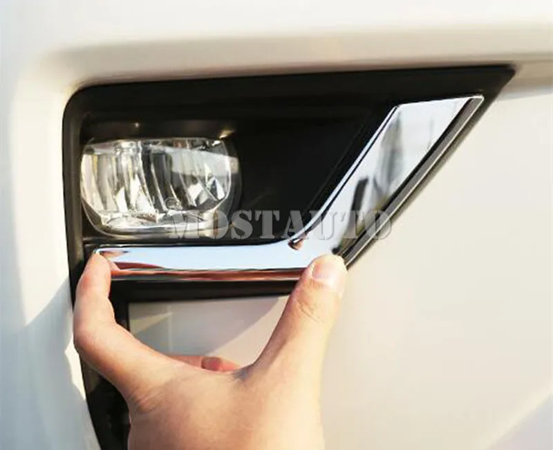Для Toyota Land Cruiser Prado FJ150 ABS Chrome передние противотуманные свет лампы Накладка- 2 шт
