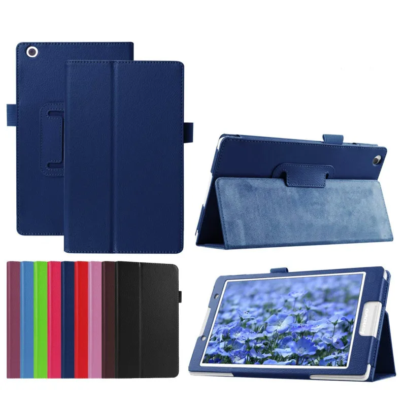 

Litchi Pattern For Lenovo Tab2 A8 PU Leather Stand Protective Case Cover For Lenovo Tab 2 A8-50 A8-50F A8-50LC 8'' tablet
