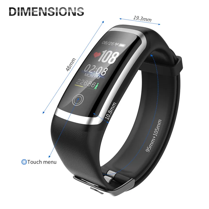 Стильный Смарт браслет M4 монитор сердечного ритма Bluetooth фитнес трекер часы