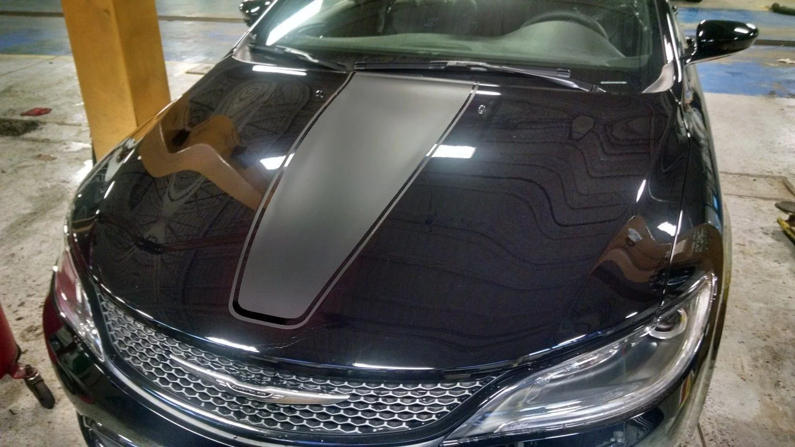 Для универсальных моделей Chrysler 200 Custom Hood Stripes для 2015 2016 и 2017 | Автомобили мотоциклы