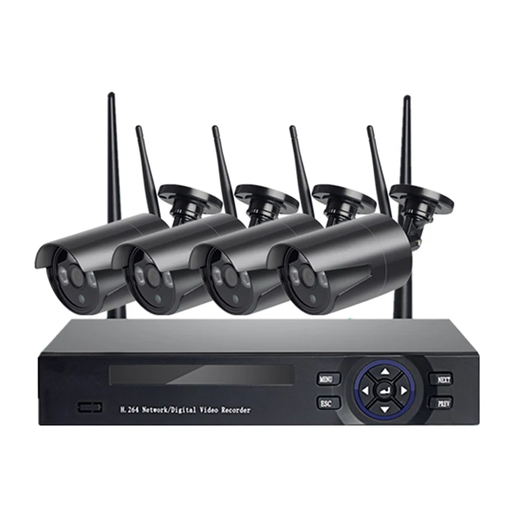 

CWH Wireless Security Camera System 4CH CCTV Surveillance Kit 960P CCTV Camera Outdoor WiFi Surveillance Kit HDD Optional
