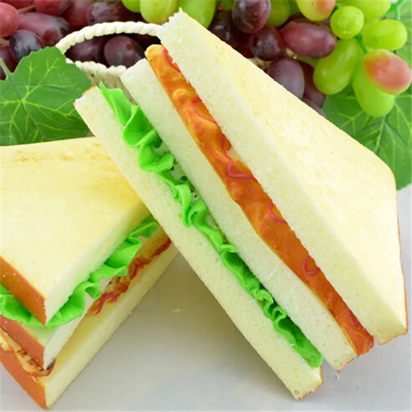Artificial sandwich 1 pcs simulation PU sandwich wedding photography
