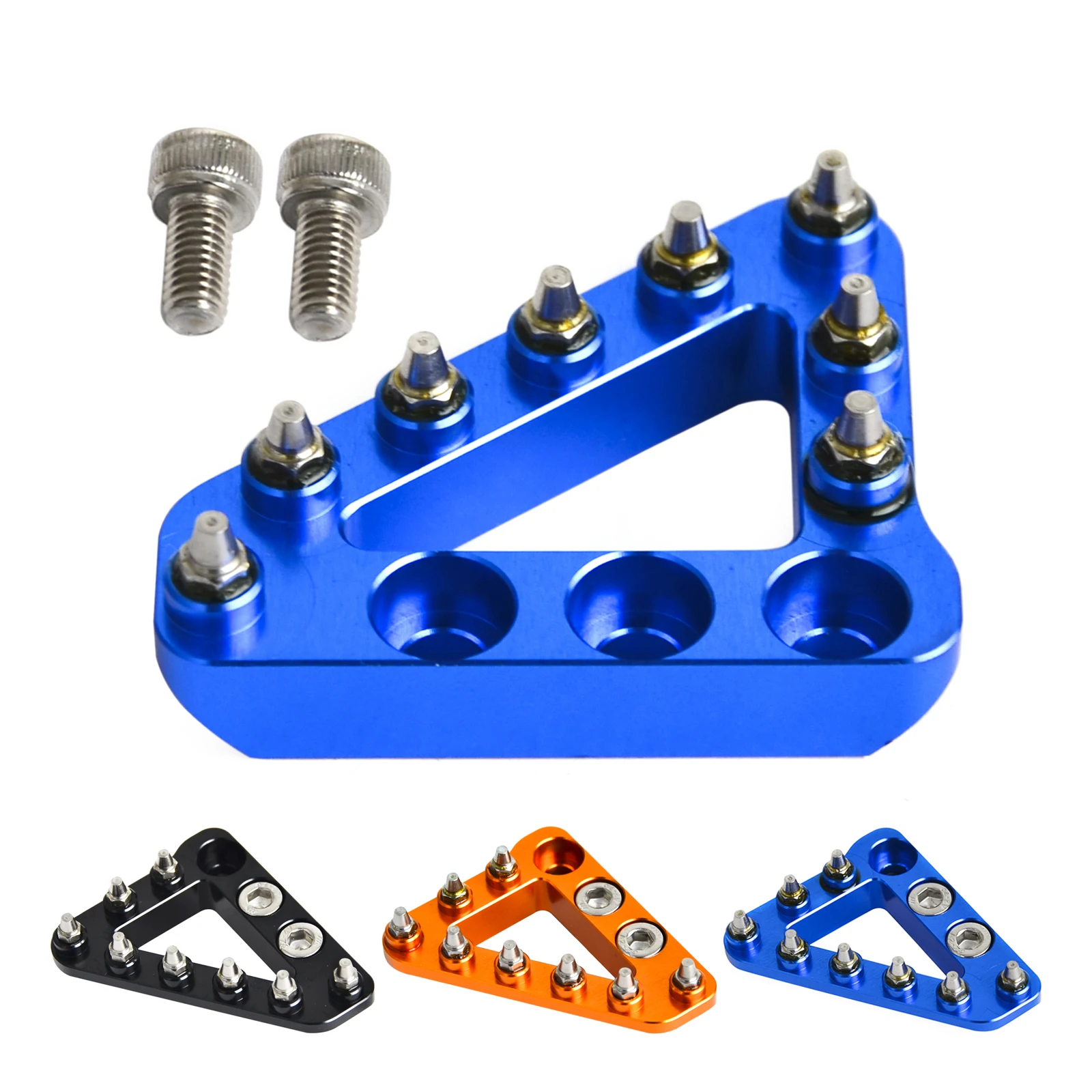 NICECNC Rear Brake Pedal Tip Large Foot Step Plate Pad Bolts Kit For