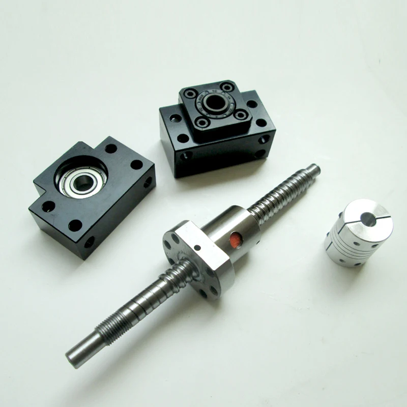 

Rolled Ballscrew 1204 400mm lead 4mm with SFU1204 ballnut + BK10 BF10 and coupler for CNC diy parts set