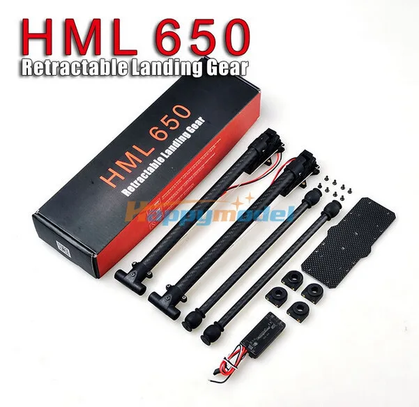 

RCMOY HML 650 Carbon Fiber Quick Install Retractable Folding Landing Gear Skid for Tarot 650/ 680PRO/ HMF S550 FPV + Freeship