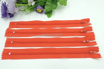 

35 cm Nylon Coil Zippers Tailor Sewing Tools 14 Inch 100 Pcs Red Color