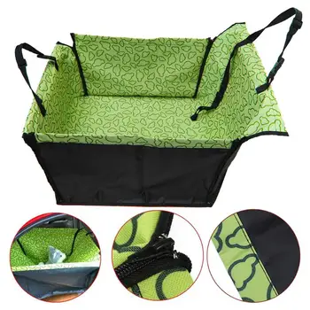 

Foldable Waterproof Dog Carriers Rear Back Pet Dog Car Seat Cover Mats Hammock Protector With Safety Belt