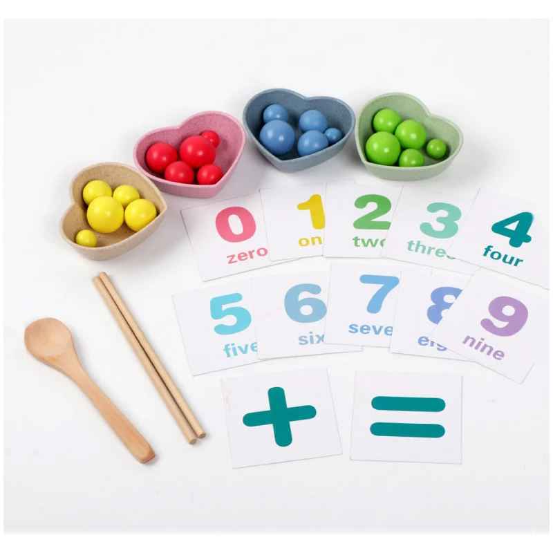 Candywood Children Math Toys Kids Early Educational Toys Clip Beads Multi-functional learning Toy For Children Montessori