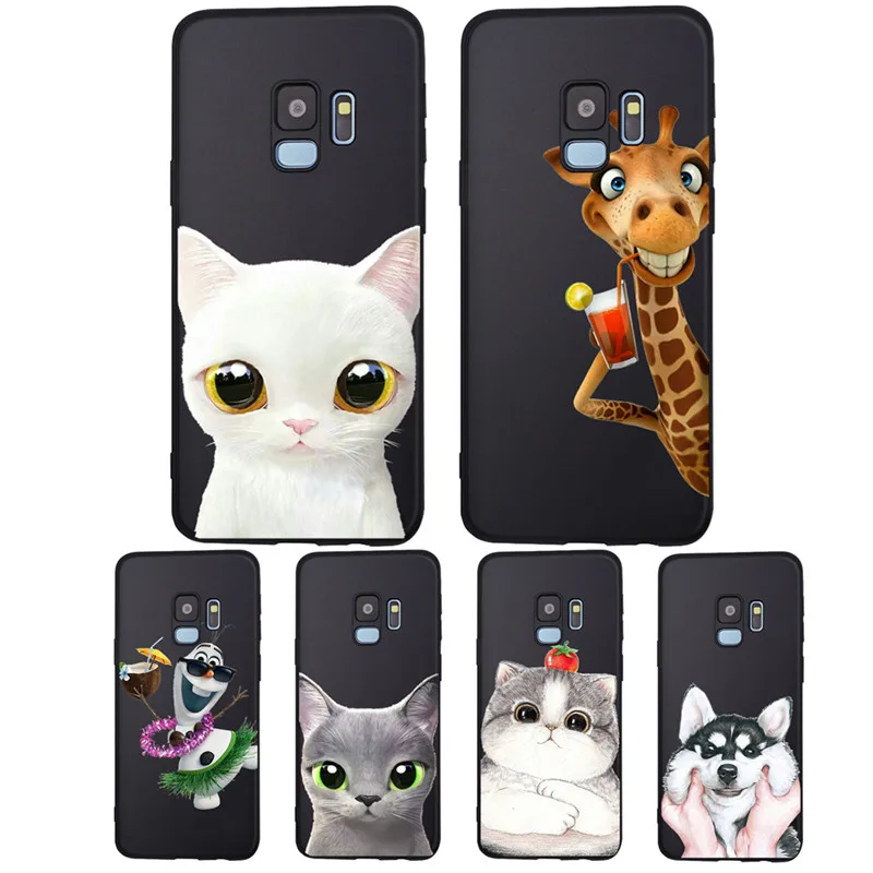 

Cat dog animal For Samsung Galaxy S6 S7 Edge S8 S9 S10 S10e Plus Lite Note 8 9 A20 A30 A40 A50 A70 phone Case Cover Coque Etui