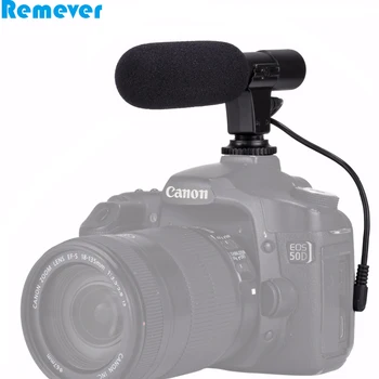 

New Stereo Microphone for DV Camera Video Recording Interviewing 3.5mm Digital Recording Microphone for DSLR Cameras