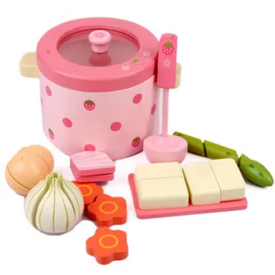 

Mother garden child's playhouse toys wooden toy artificial steam cooker toys gift sets