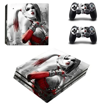 

PS4 PRO Skin Sticker Clown Lady Harley Quinn Play station 4 Pro Console Controller Cover Skins Decals Gamepad Protector Stickers