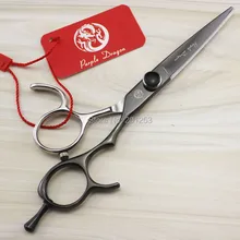 Новое поступление JP440C 5,5 дюймов ножницы для стрижки индивидуальность черные и серебряные ножницы для волос с бриллиантом салон парикмахерских 1 шт. LZS0682