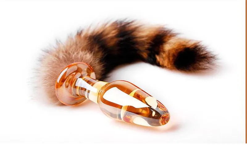 Waterproof-Cosplay-Fox-Tail-Glass-Anal-Plug-sexy-Crystal-poppers-rush-bullet-butt-plug-of-anal (3)
