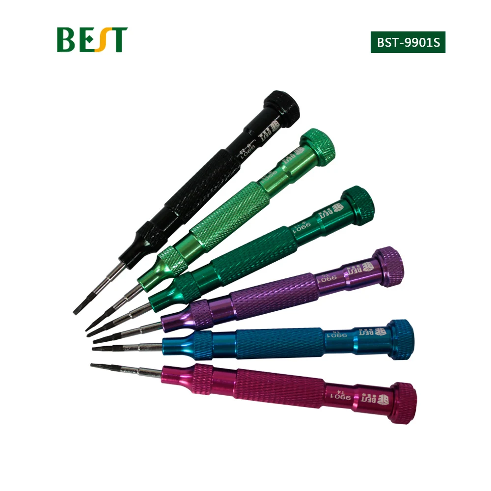 

BST-9901S 6pcs/lot Screwdriver Top Quality Phillips Torx Pentalobe For Cell Phone Ipad Repairing