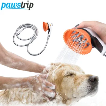 

pawstrip Pet Sprayers Dog Bath Massage Pet Shower Sprayer Head Bathing Dog Hair Brush Grooming Dog Bathing Tool