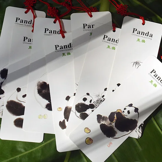Панда Бумага Закладка 8 шт. каждого набора китайский стиль элементы картонные подарки классические школьные принадлежности Papelaria