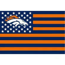 Denver Broncos flag USA stripe banner star Premium tim sepak bola bendera banners 3X5FT custom flags