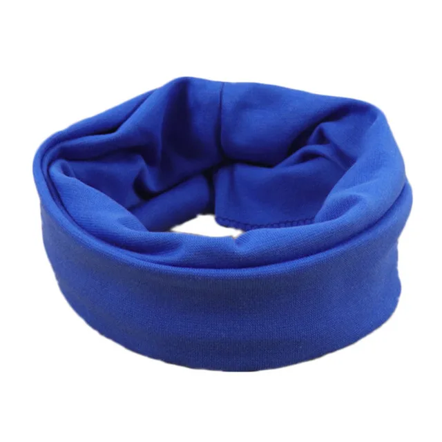 Spring Baby Infant Cotton Scarf Collar Autumn Girls Boys Bibs Scarf Soft Kids O Ring Collar Children Scarves Magic Neckerchief - Цвет: bao blue