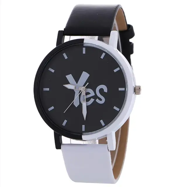 Neutral Watches NEW Black And White Pattern Fashion Leather Quartz Wrist Watch C Neutral Watches NEW Black And White Pattern Fashion Leather Quartz Wrist Watch C