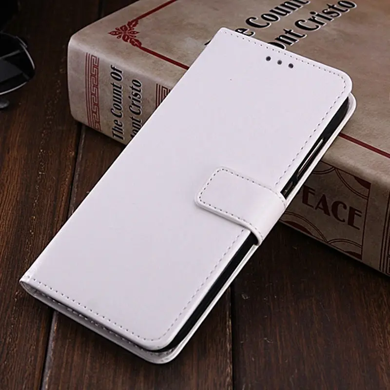 Роскошный чехол-портмоне из искусственной кожи с Откидывающейся Крышкой и отделением для карт для huawei Honor 6C 6X 7X 8X 6A 10 9 Lite 7A 8X Honor 10 Play Phone Coque - Цвет: White