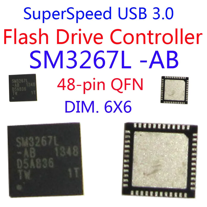 SM3267L AB USB FLASH DRIVE IC/ USB3.0 Flash Disk Controller/UFD Drive