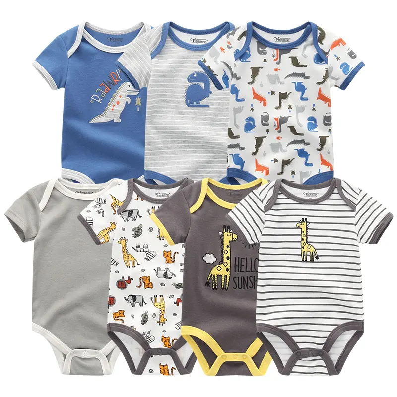 Боди для новорожденных happy baby clothes 7Pcs / комплект боди новорожденный девочка бодик для детей платье боди для новорожденныхОдежда для мальчиков christmas bodysuits modis 3-12m бодик для новорождённого - Цвет: Q7028