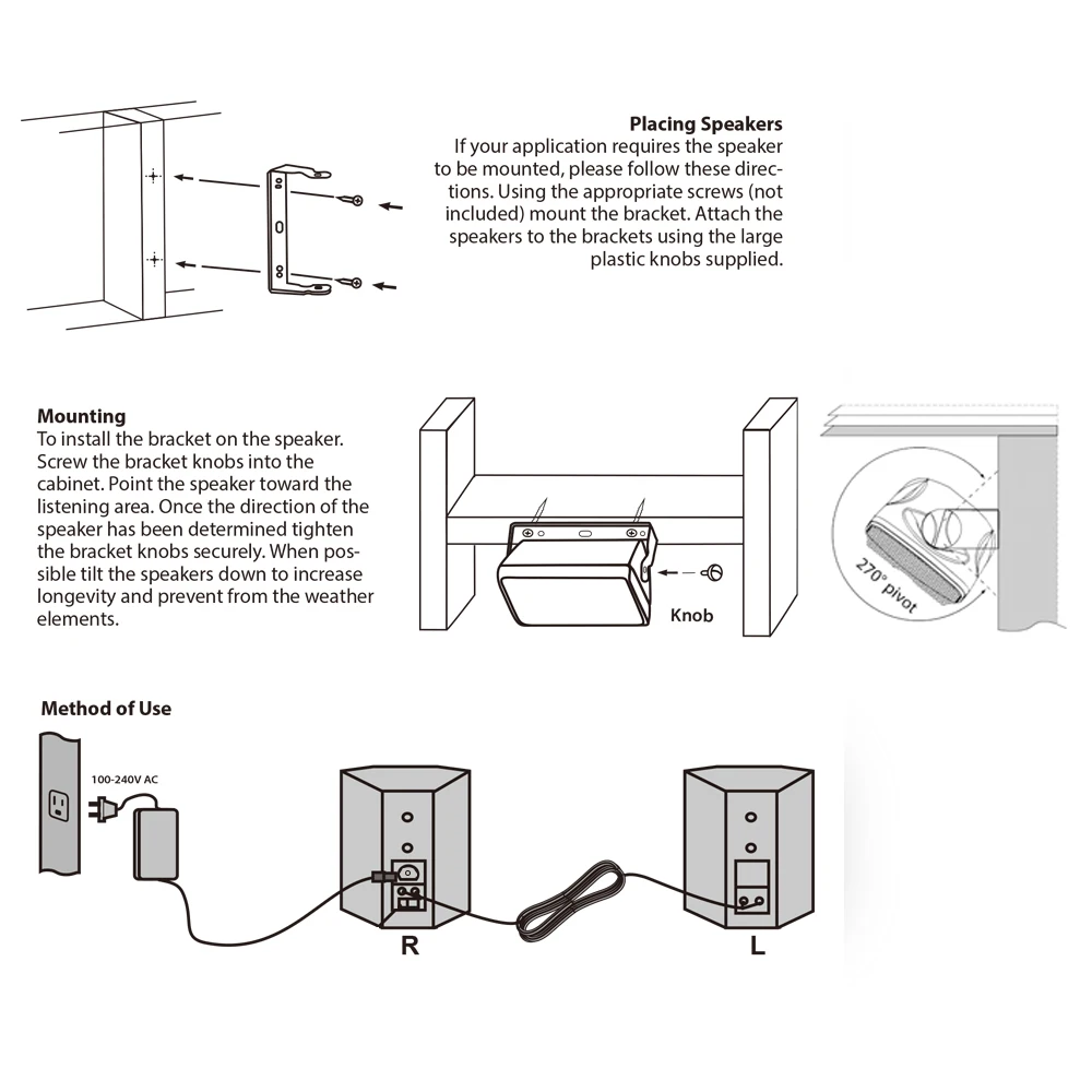 Altoparlanti Herdio 4 Pollici - Per Interni/Esterni, Montaggio A Parete, Compatibili Bluetooth
