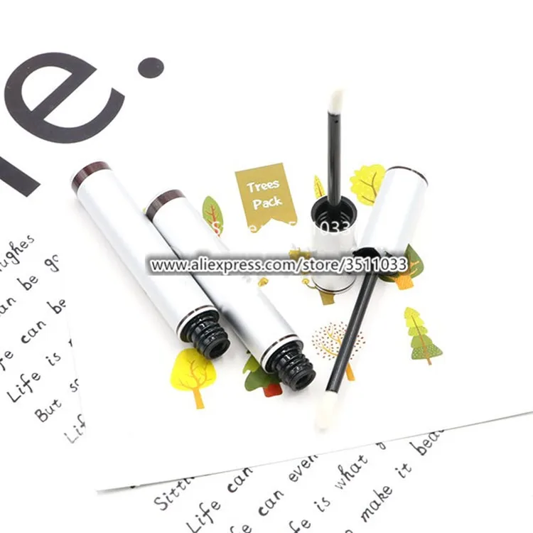 

30pcs 50pcs Empty Silver Cosmetic Lip Gloss Tube DIY Professional Round Liquid Lipstick Container Small Ctue Lip Gloss Tube 3ml