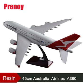 

45cm A380 Australia Airlines Airplane Model Qantas Air Australia Resin Aircraft Model A380 Airways Airbus Plane Model Toy Gift