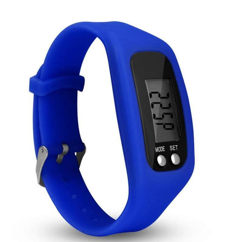 Display Sports Gauge Step Tracker Digital LCD Pedometer Run Step Walking Calorie Counter Wrist