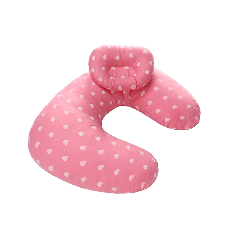Детские подушки для кормления, u-образная подушка для грудного вскармливания, хлопковая Подушка для кормления - Цвет: Pink