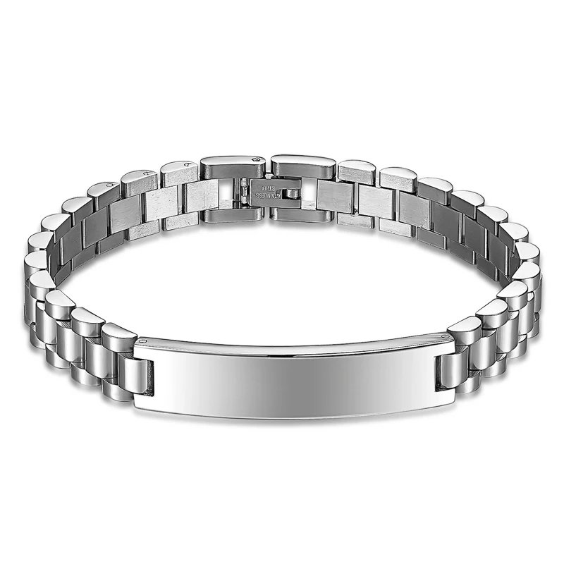 Classic Men Jewelry Titanium Stainless Steel Bracelet adjustable Chain