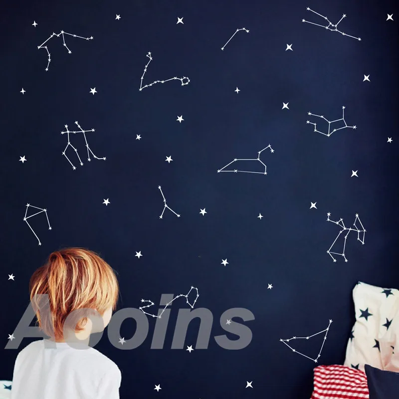 Zodiac Constellation Stickers Kids Room Decor