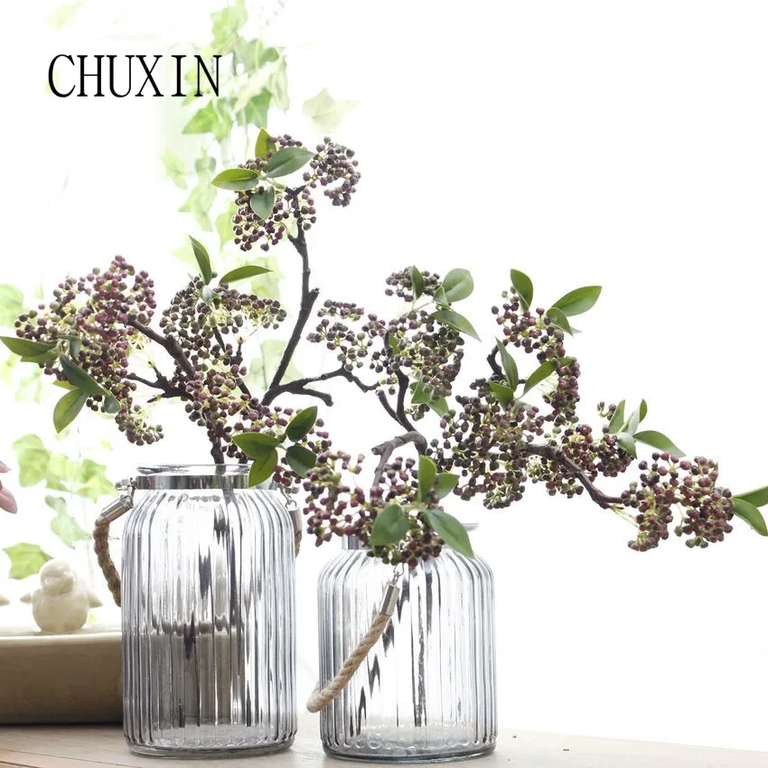 

Simulation fruit artificial flower branch plastic short branch material fake flower home decoration photography furnishings