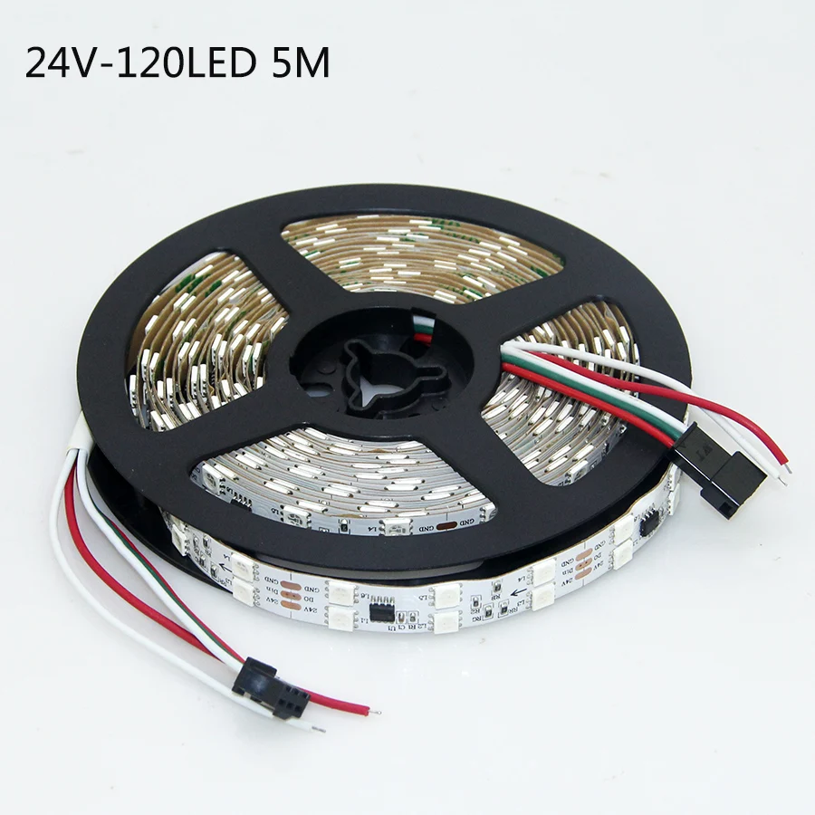 Супер яркий 5 M WS2811 2811 ic 120 светодиодный S/96 Светодиодный s/m 5050 SMD RGB Светодиодные ленты Адресуемая цифровая IP20 двухрядные светодиодные полосы