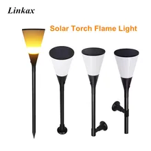 Открытый водонепроницаемый на солнечных батареях танцующий мерцающий свет пламени 96 Светодиодный светильник Встроенный датчик садовый декор пламя факел Лампа