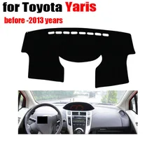 Приборной панели автомобиля Обложка Коврик для TOYOTA YARiS 2013 и до лет левым dashmat pad тире охватывает приборной аксессуары для приборной панели