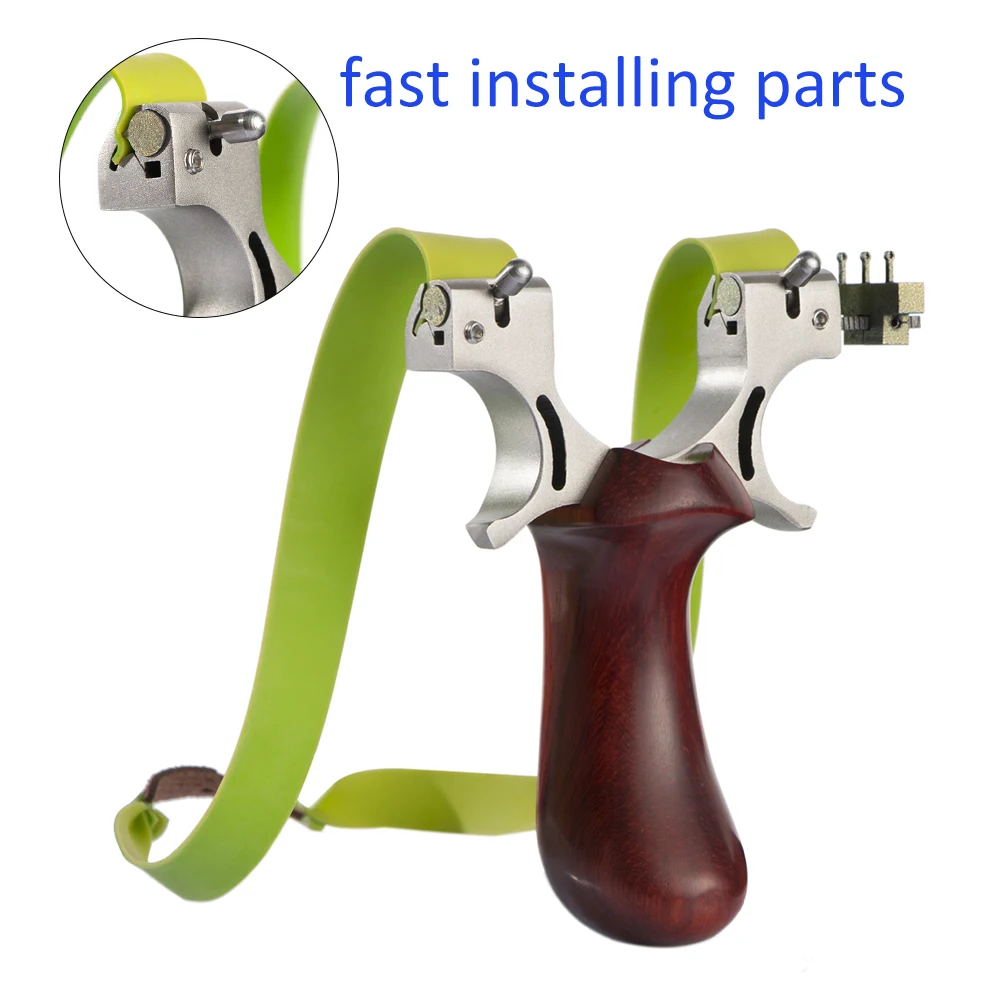 Pаспродажа Мощный Рогатка Охота с резиновой лентой деревянной ручкой Спорт на открытом воздухе стрельба игровые спортивные аксессуары