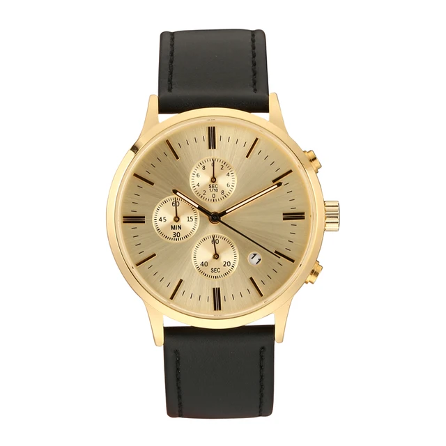 Men's Fashion Top Brand Luxury Leather Japan Movement Date Function Watch Men's Fashion Top Brand Luxury Leather Japan Movement Date Function Watch