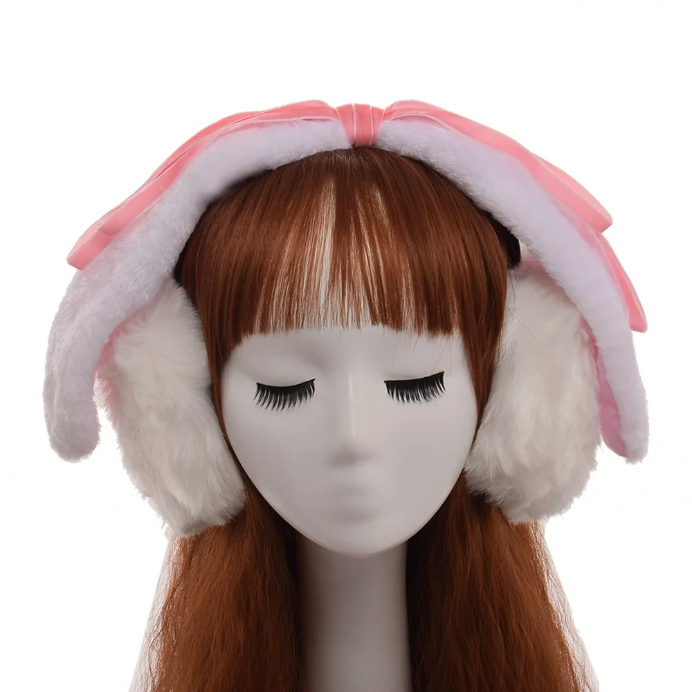 CuteGirlsChristmasGiftRabbitEarsLolitaEarmuffLopEarWinterEar
